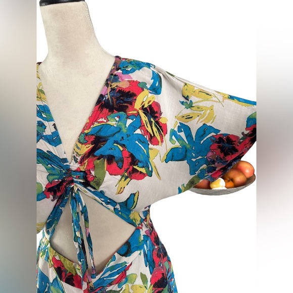 Rachel Roy multicolor cut out summer beach romper - Picture 4 of 8